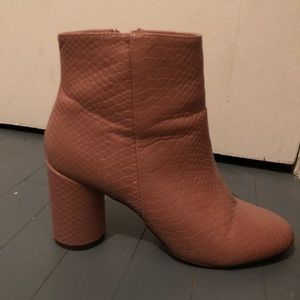 Urban Outfitters Snake Skin Booties